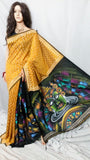 Yellow Block Pure Cotton Silk Sarees Get Extra 10% Discount on All Prepaid Transaction
