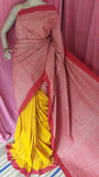Pink Yellow Garad Silk Sarees Get Extra 10% Discount on All Prepaid Transaction