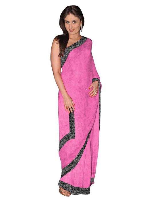 Pink Pure Cotton Silk Sarees - Dailybuyys