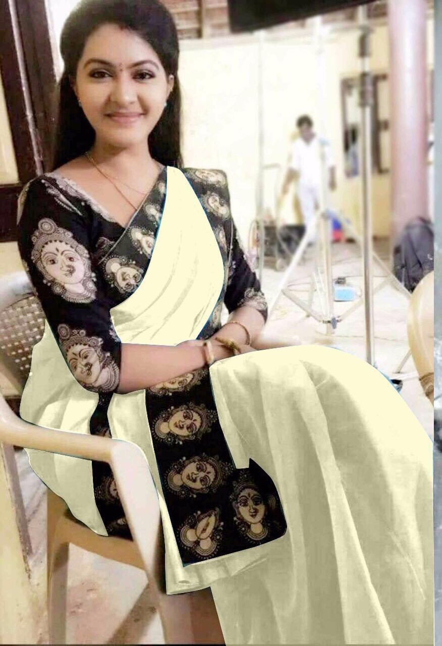 White Chanderi Pure Cotton Sarees - Dailybuyys