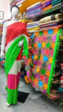Red Green Khesh Sarees