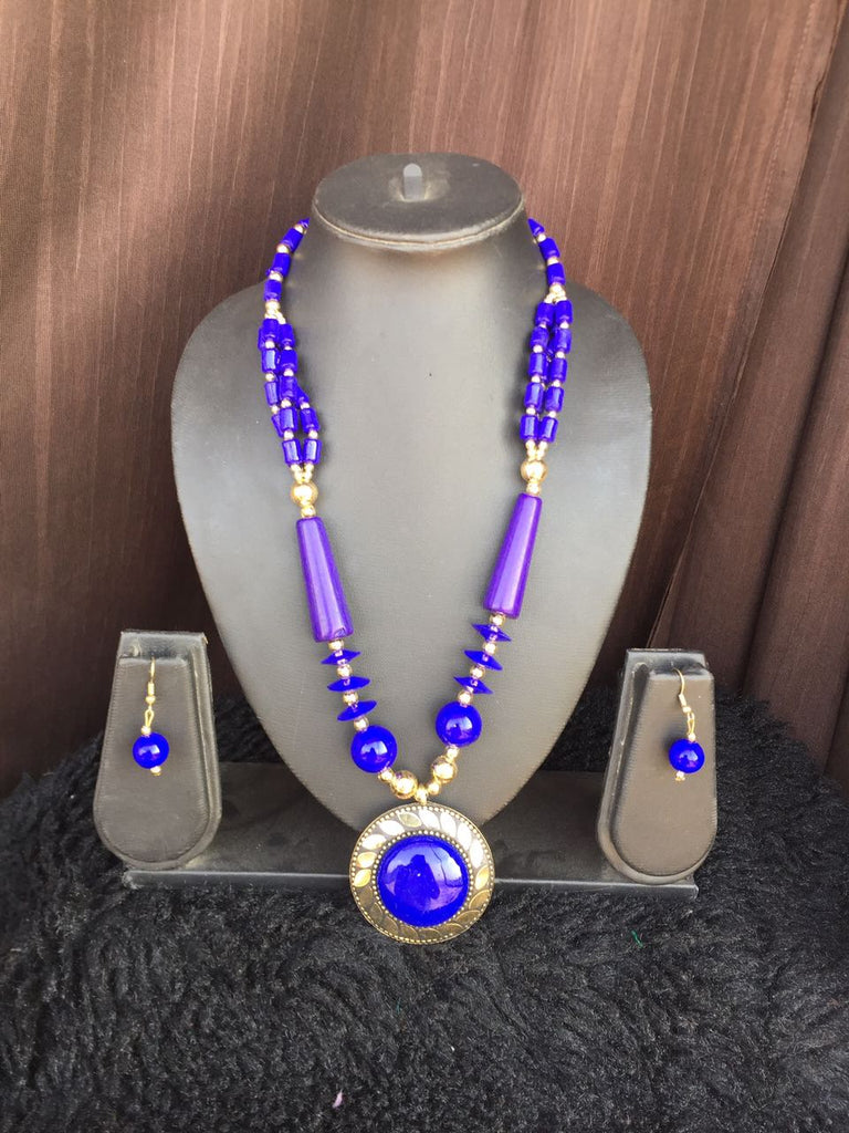 Design Glass Bead Necklace Get Extra 10% Discount on All Prepaid Transaction