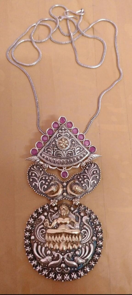 Pink Oxidise Silver Jewellery Get Extra 10% Discount on All Prepaid Transaction