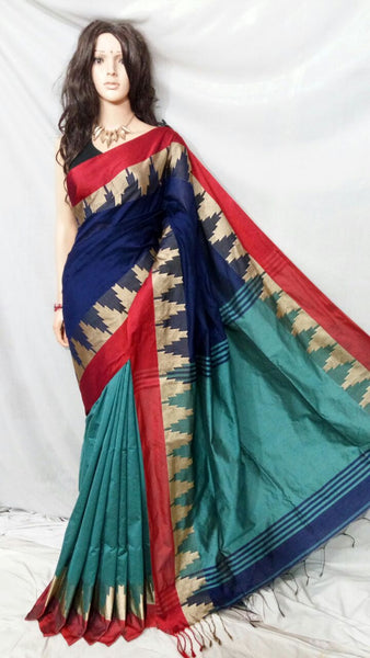 Blue Sky Bengal Handloom Silk Sarees