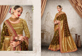 Maroon Golden Party Wear Sarees