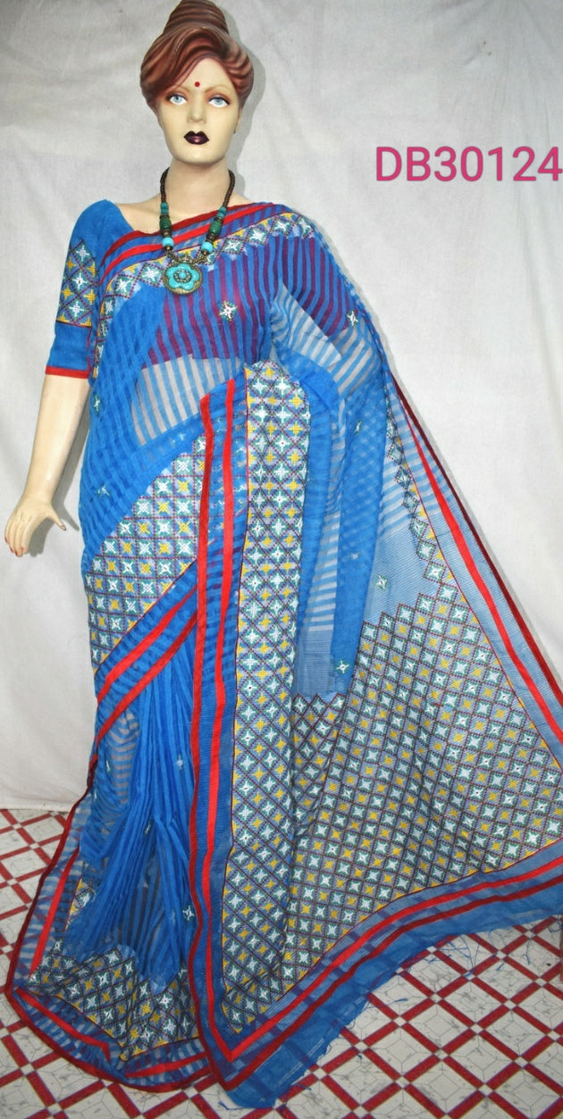 Blue Gujarati Sarees - Dailybuyys