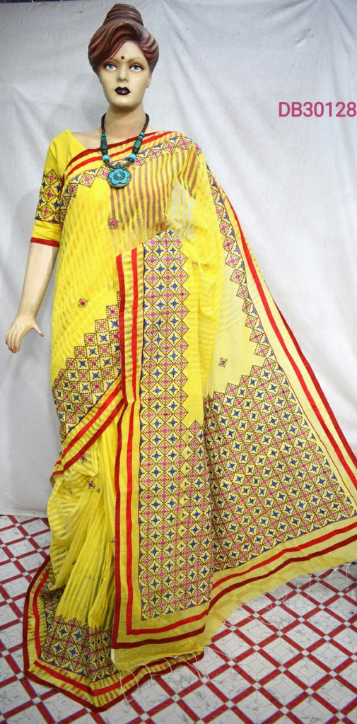 Yellow Gujarati Sarees