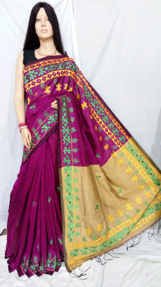 Purple Kathiawari Sarees - Dailybuyys
