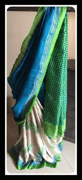 Green Pure Silk Mark Certified Murshidabad Silk Sarees