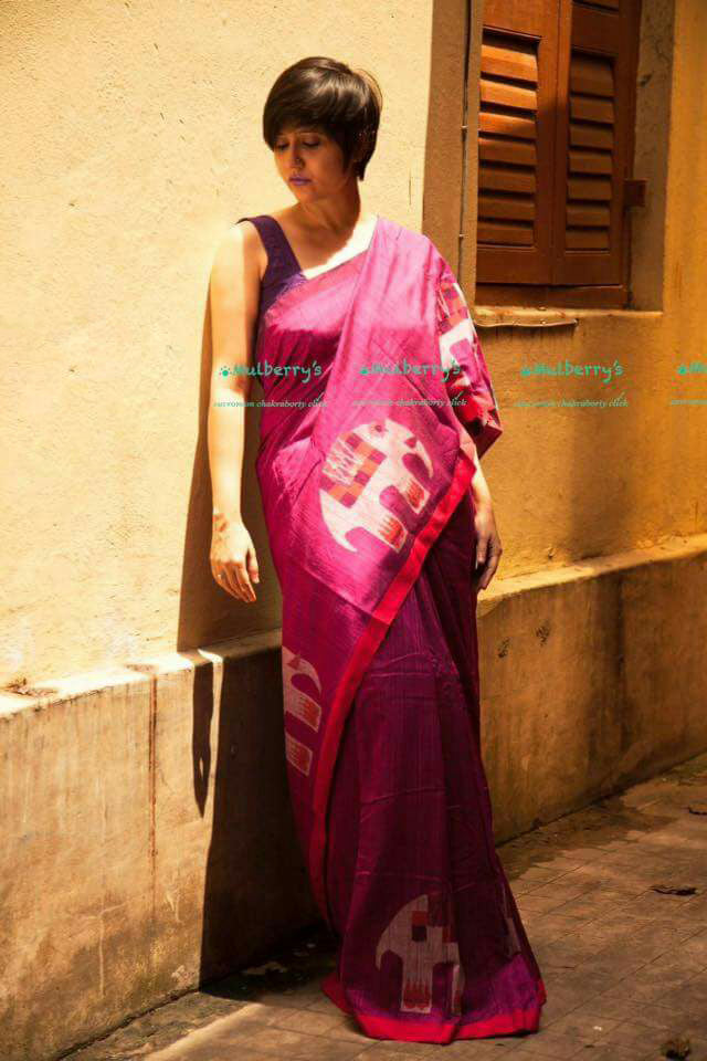 Pink Pure Cotton Silk Sarees - Dailybuyys