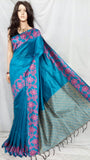 Blue Handloom Silk Sarees