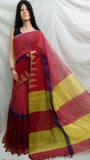 Maroon Viscos Pure Cotton Handloom Sarees Get Extra 10% Discount on All Prepaid Transaction