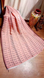 Pink Khadi Pure Linen Sarees