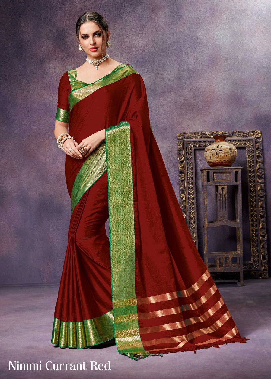 Maroon Pure Silk Sarees - Dailybuyys