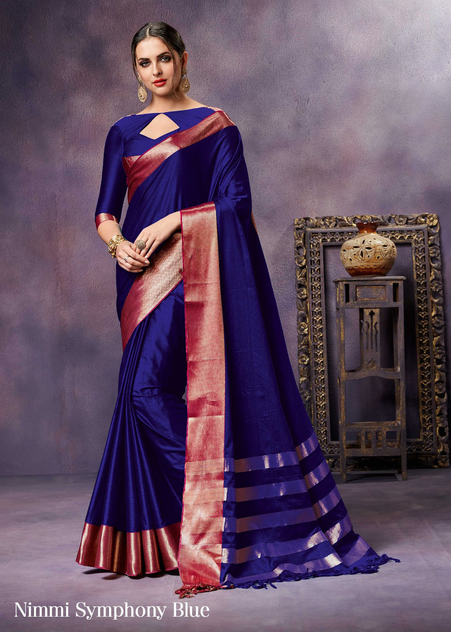Blue Pure Silk Sarees
