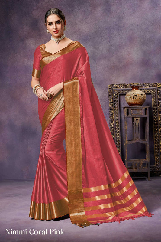 Pink Pure Silk Sarees - Dailybuyys