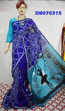 Blue Handloom Pure Cotton Silk Sarees