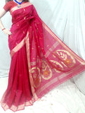 Red Bengal Handloom Silk Sarees