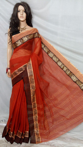 Red Tant Sarees