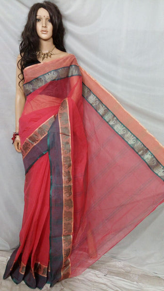 Red Tant Sarees