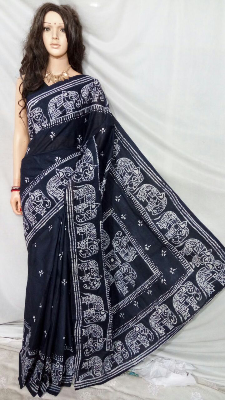 Black Boutique Special Sarees - Dailybuyys