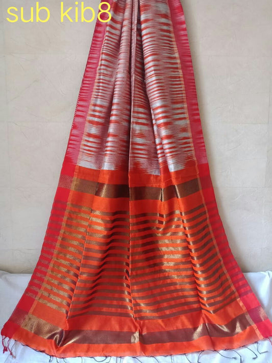 Red Ikkat Sarees - Dailybuyys
