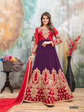 Purple Red Designer Lehenga Choli Get Extra 10% Discount on All Prepaid Transaction