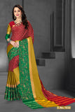 Red Yellow Pure Silk Sarees