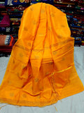 Yellow S.G Handloom Pure Cotton Silk Sarees