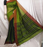 Green K.K Handloom Pure Cotton Silk Sarees
