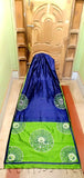 Blue Green S.G Handloom Pure Cotton Silk Sarees