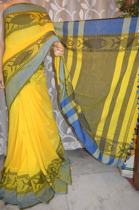 Yellow KK Khadi Sarees