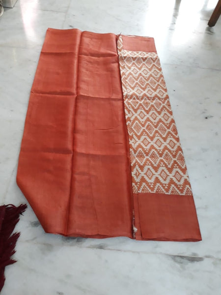 Orange KK Kerala Pure Cotton Sarees