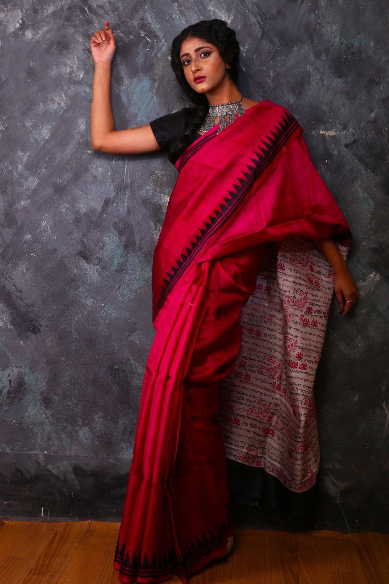 Red Glamour Pure Silk Mark Certified Murshidabad Silk Sarees - Dailybuyys