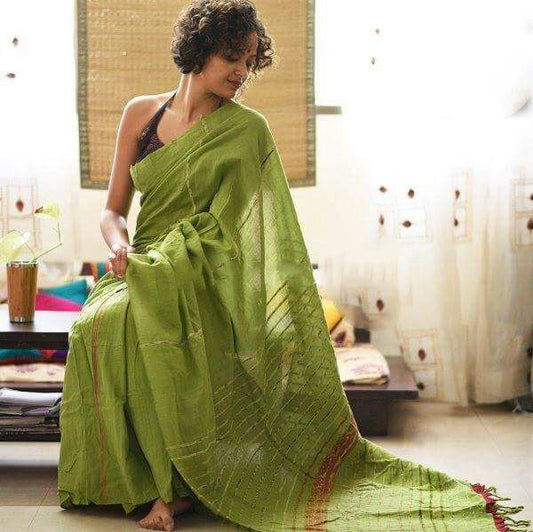 Green Khesh Sarees - Dailybuyys