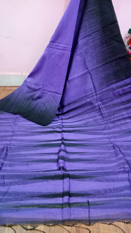 Violet Ikkat Sarees - Dailybuyys