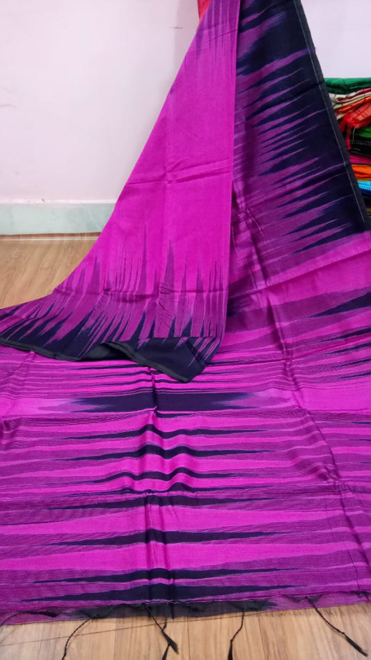 Purple Ikkat Sarees - Dailybuyys