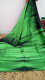 Green Black Ikkat Sarees