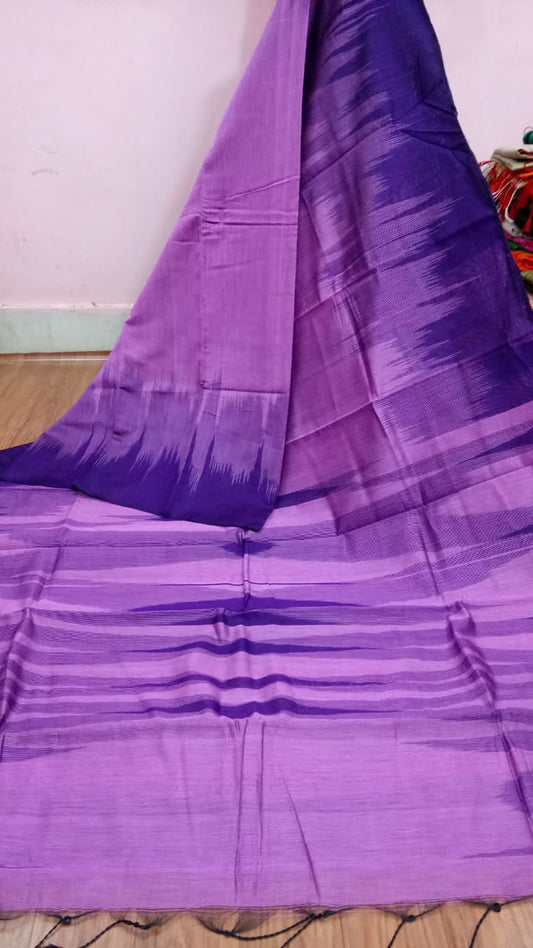 Violet Pink Ikkat Sarees - Dailybuyys