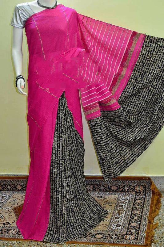 Purple Pure Cotton Khesh Sarees - Dailybuyys