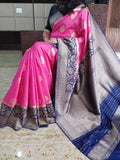 Purple Blue Kanjivaram Silk Sarees Get Extra 10% Discount on All Prepaid Transaction