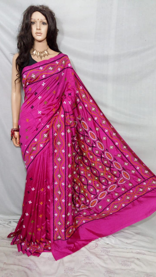 Purple Dupion Silk Sarees - Dailybuyys