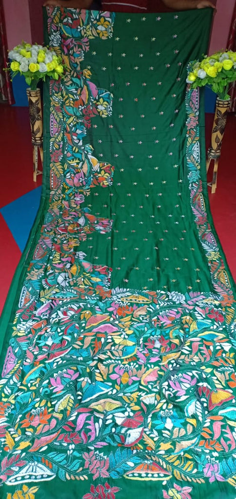 Green Art Silk Sarees