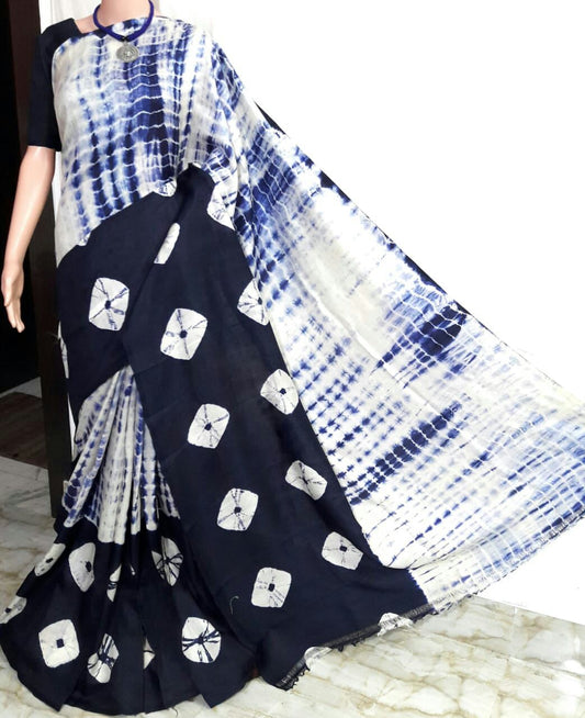 Black Beige Pure KK Silk Mark Certified Bishnupuri Silk Sarees - Dailybuyys