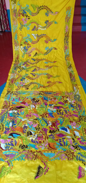 Yellow Art Silk Sarees