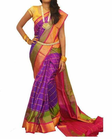 Violet Uppada Silk Sarees