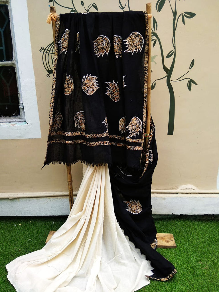Black Beige Khesh Sarees Get Extra 10% Discount on All Prepaid Transaction