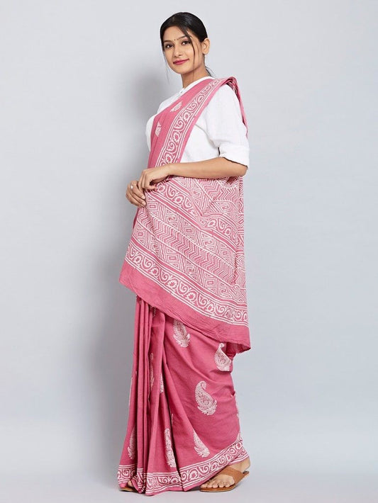 Purple Chanderi Silk Sarees - Dailybuyys