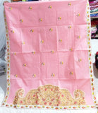 Pink Pure Cotton Handloom Sarees