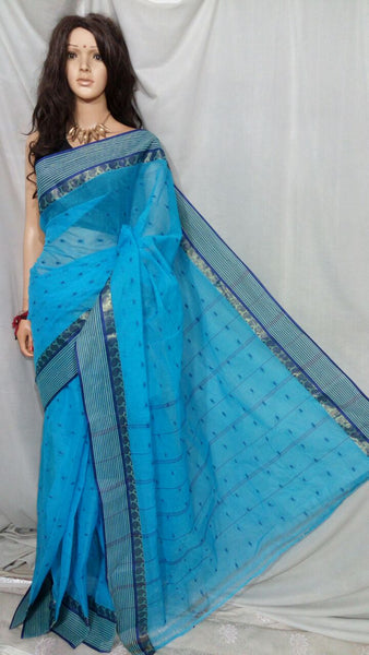 Blue Bengal Tant Sarees